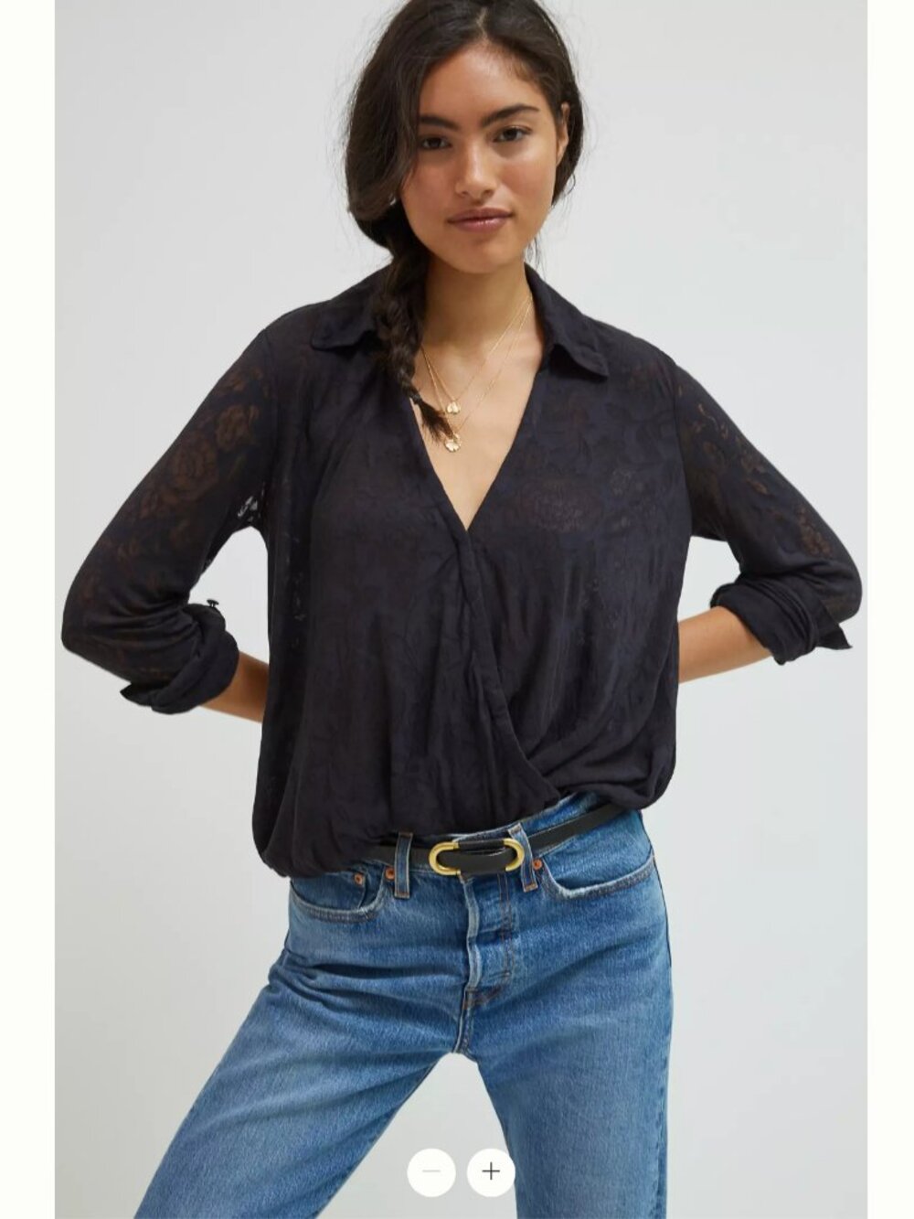 Maeve Anthropologie Lydia Floral Burnout Top